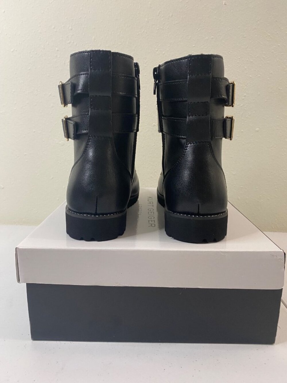 NWT Kurt Geiger London Stoop Boot - Little Girls / Big Girls - Black / Size 4M - Picture 8 of 16